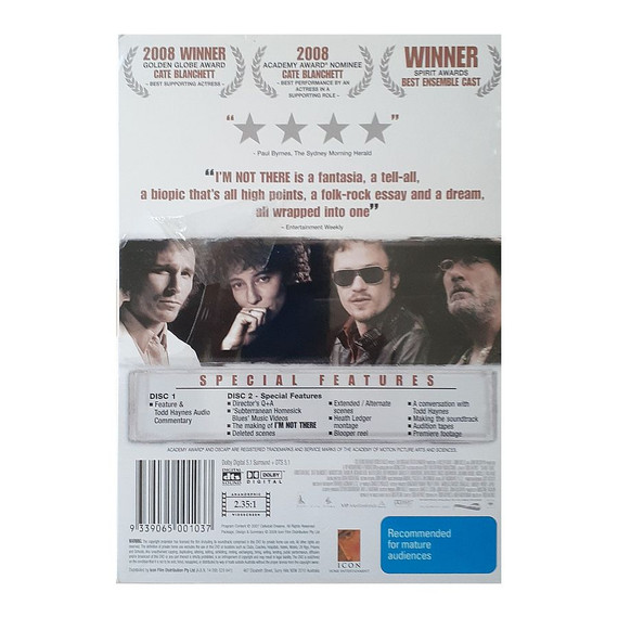 Bob Dylan - I'm Not There 2DVD Movie Limited Edition (New)