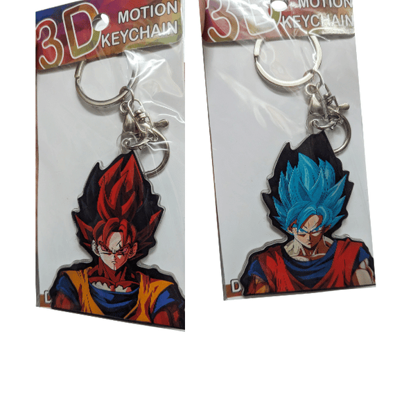 Dragon Ball Z - Double Sided Goku 3D Motion Lenticular Keyring