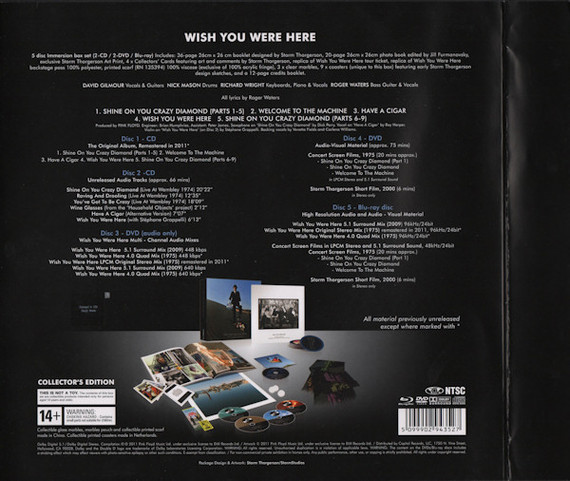 Pink Floyd - Wish You Were Here 2CD + 2DVD + BluRay Immersion Box Set (Used)