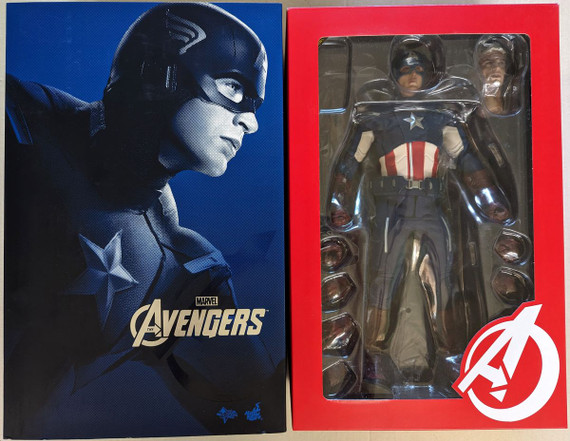 Marvel Avengers - Captain America Hot Toys MMS174 1/6th Scale 12 Inch Ltd Ed Collectable Action Figure