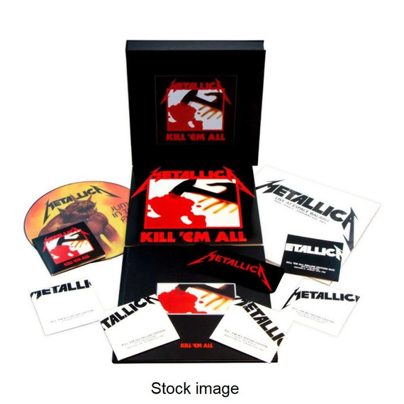 Metallica - Kill 'Em All - Deluxe Numbered Edition 3LPs, 1 Picture Disc EP, 5CDs, 1 DVD + Book (Used)