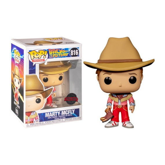 Back To the Future - Marty Mcfly Cowboy US Exclusive Collectable Pop! Vinyl #816