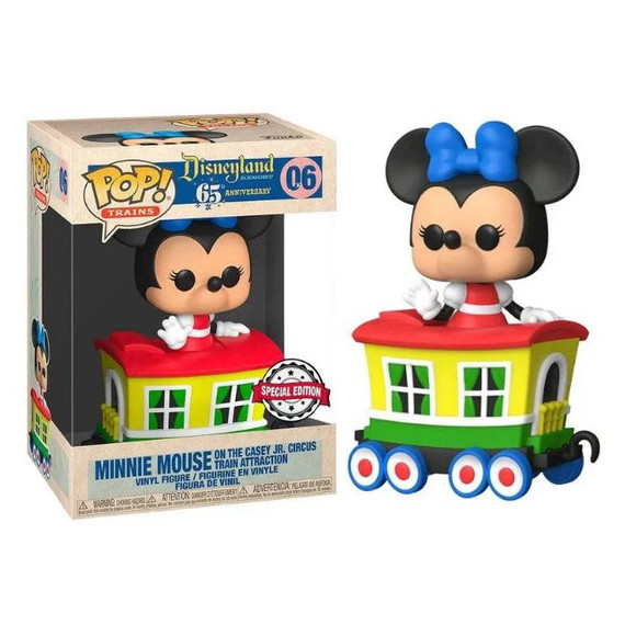 Disneyland 65th Anniversary - Minnie Mouse On The Casey Jr Circus Train Attraction Pop! Vinyl #06