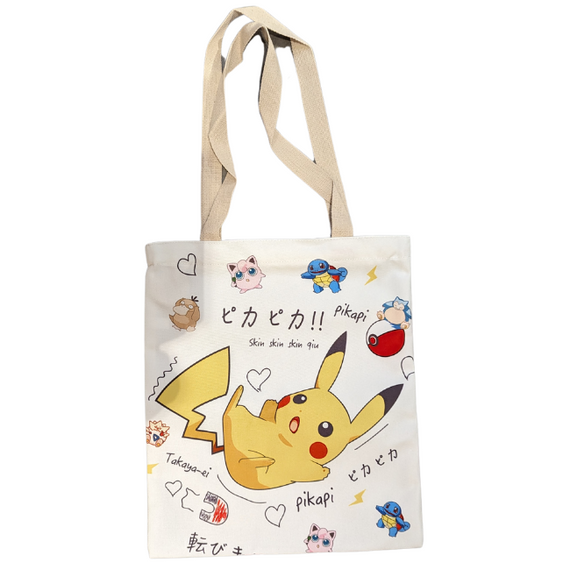 Pokemon - Pikachu Various Canvas Tote bag