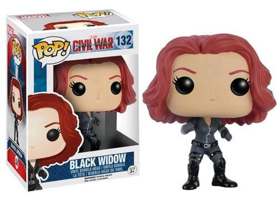 Captain America 3: Civil War - Black Widow Collectable Pop! Vinyl #132