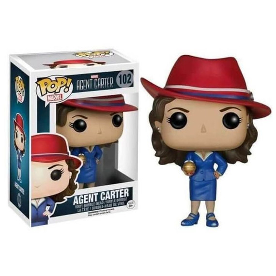 Marvel - Agent Carter Holding Nitramene Bomb (Gold Orb) Collectable Pop! Vinyl #102