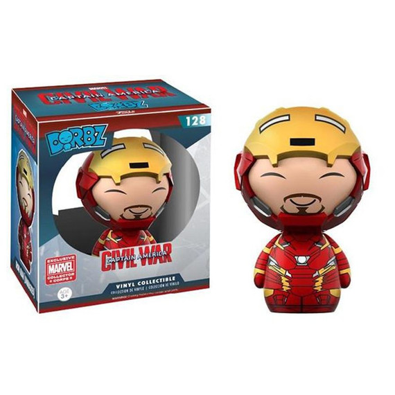 Captain America 3: Civil War - Iron Man (Unmasked) Collector Corps Dorbz Vinyl Collectable Figure #128 (Used)