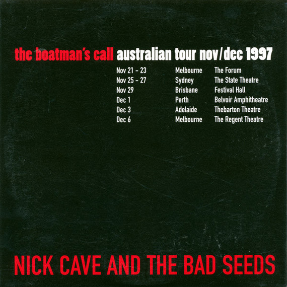 Nick Cave & The Bad Seeds - The Boatman's Call Australian Tour 1997 5 Track Promo CD single