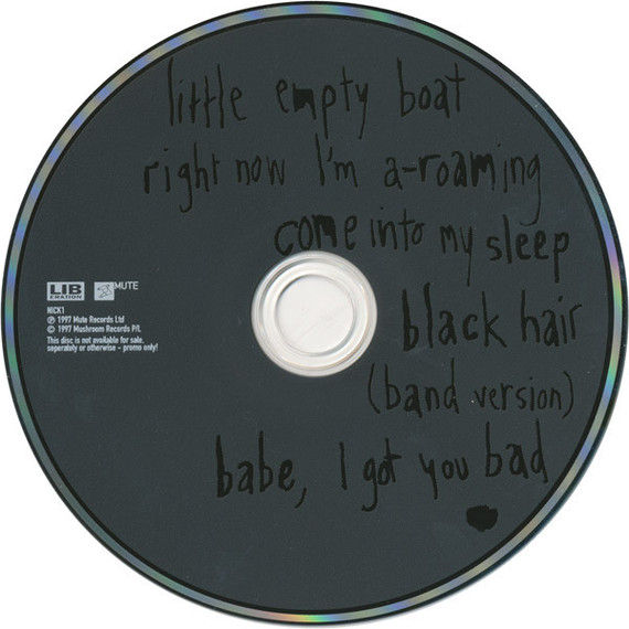 Nick Cave & The Bad Seeds - The Boatman's Call Australian Tour 1997 5 Track Promo CD single