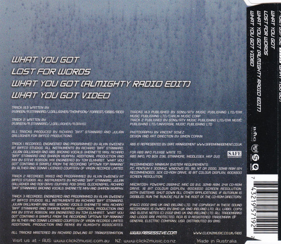 ABS - What You Got 3 Track + Video CD Single