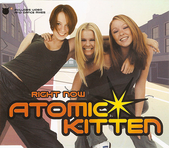 Atomic Kitten - Right Now 3 Track + Video CD Single