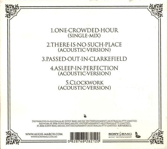 Augie March - One Crowded Hour 5 Track CD Single