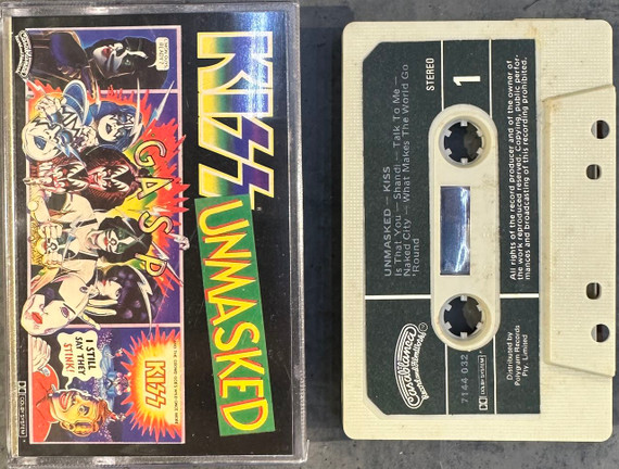 Kiss ‎– Unmasked Cassette (Used)