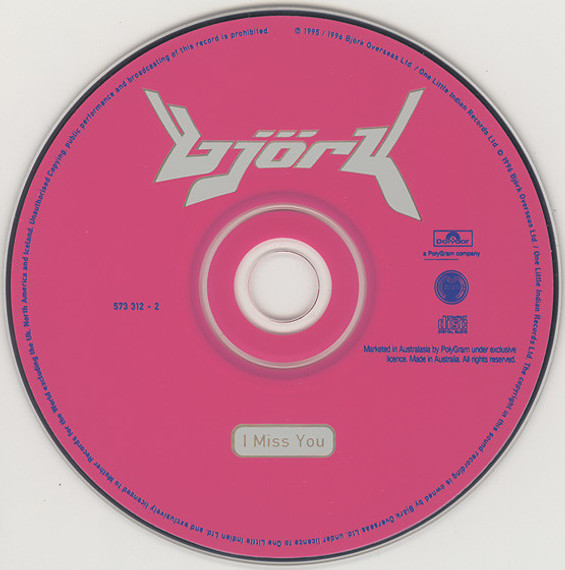 Bjork - I Miss You 4 Track CD Single