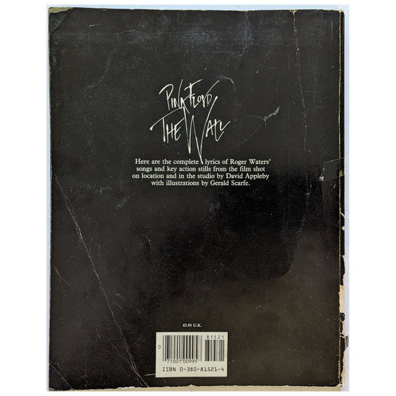 Pink Floyd - The Wall Lyrics Book