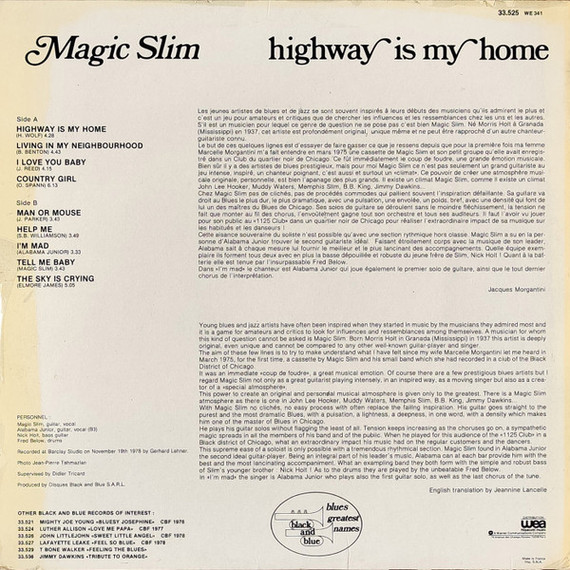 Magic Slim - Highway Is My Home Vinyl LP (Used)