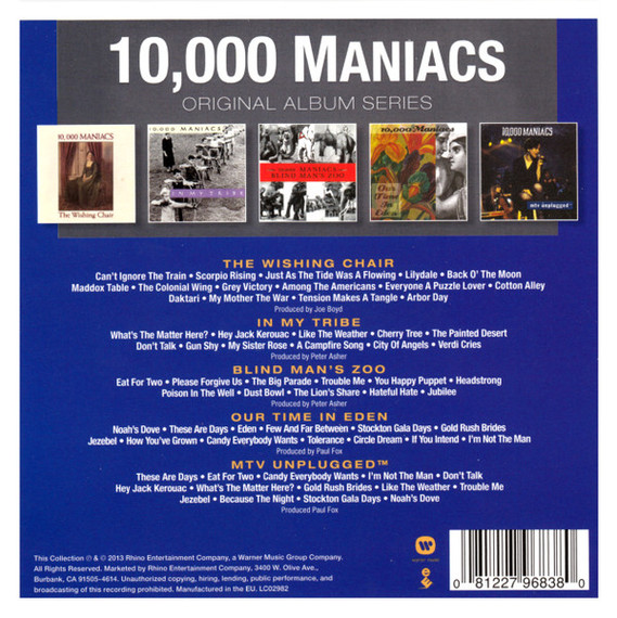 10000 Maniacs - Original Album Series 5CD Box Set