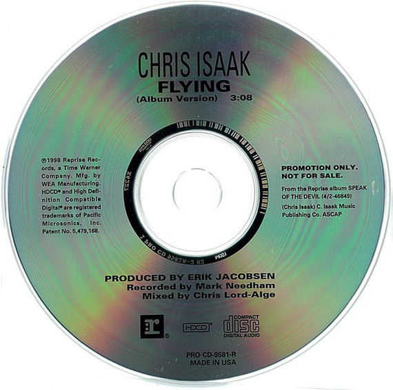 Chris Isaak - Flying Promo 1 Track CD Single