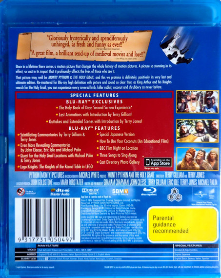 Monty Python - Monty Python & The Holy Grail (1975) Blu-Ray DVD (Used)