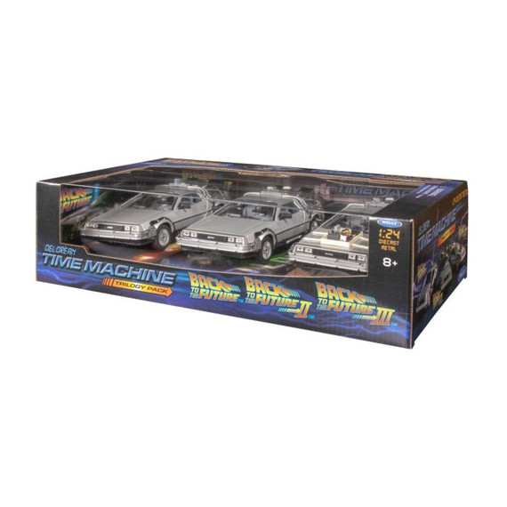 Back To the Future - 1:24 Trilogy Set Die Cast Car
