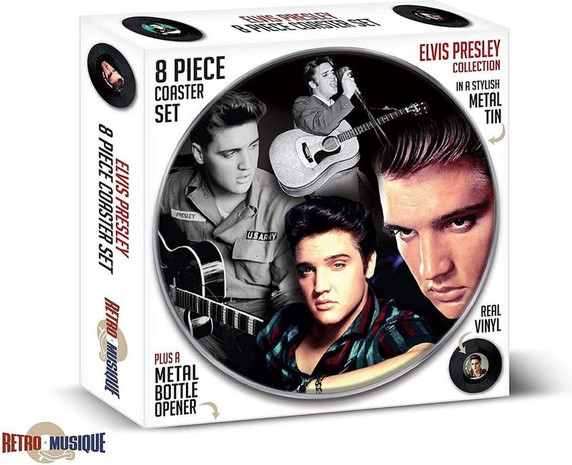 Retro Musique - Elvis Presley: 8 Piece Coaster Set