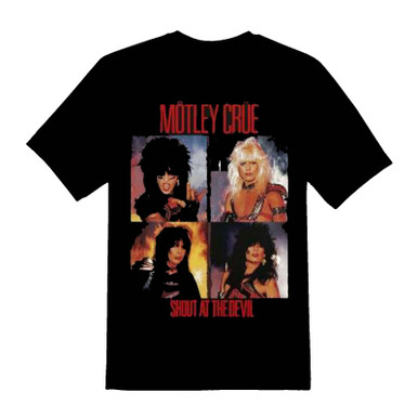 Motley Crue Shout At The Devil Unisex T Shirt Rockaway Records Australia