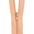 18cm Zip - 7" Zip - Peach