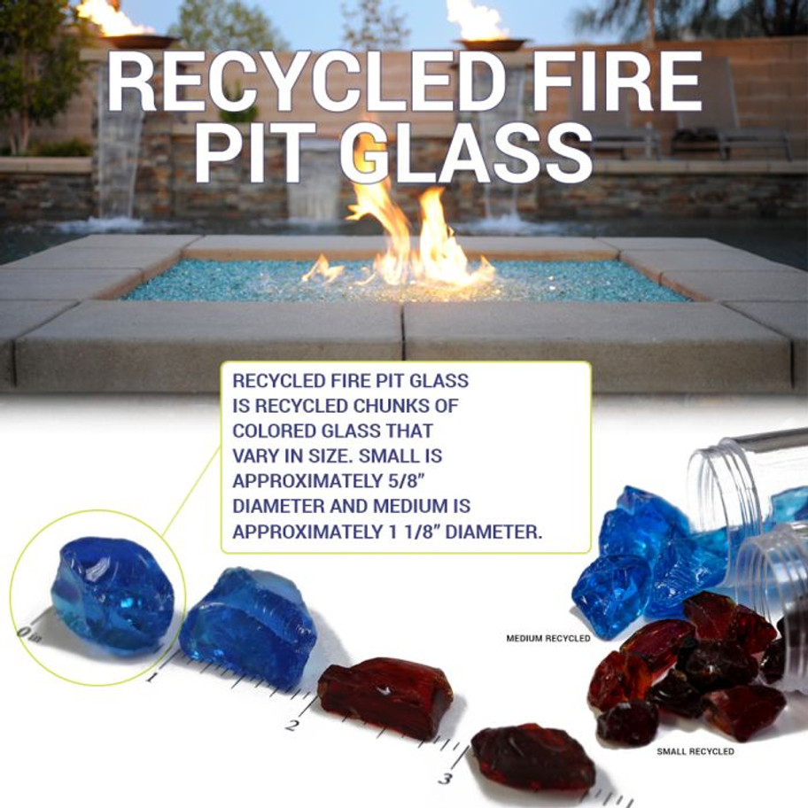 American Fireglass American Fireglass Fire Pit Glass - 10lbs DIY BBQ LLC