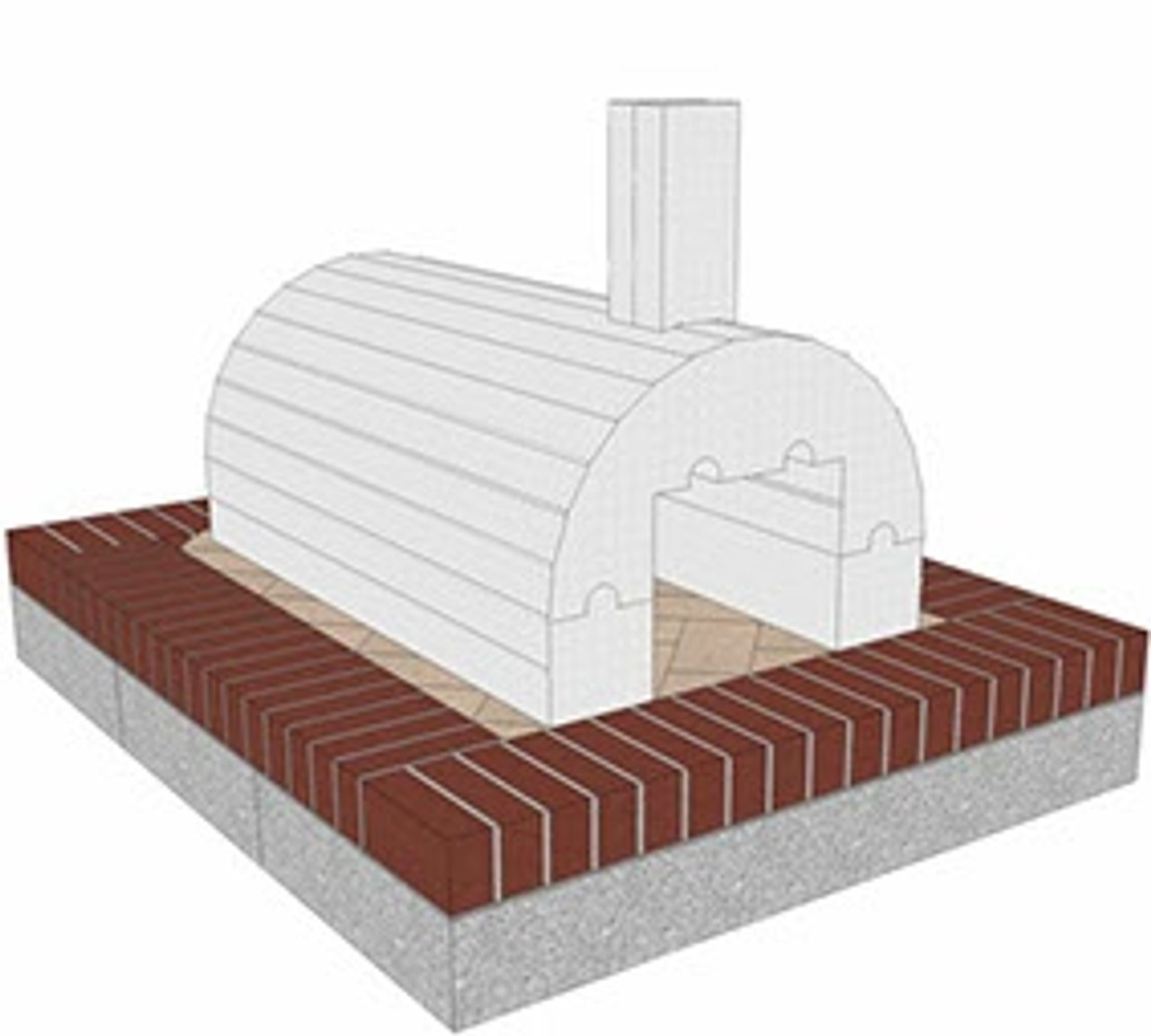 Do It Yourself Large Foam Pizza Oven Form Kit