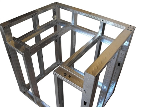 DIY BBQ 36" Drop-Down Burner Module Frame Section