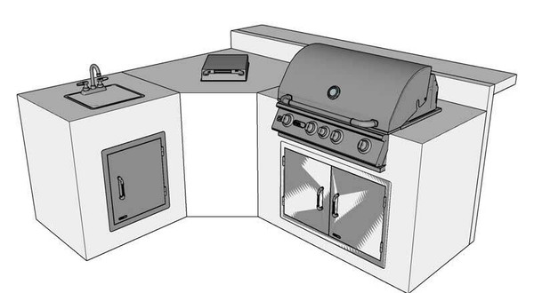 DIY BBQ Bull L Island kit