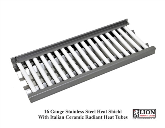 Lion Premium Ceramic Heat Tubes with Vented Flame Tamer Tray