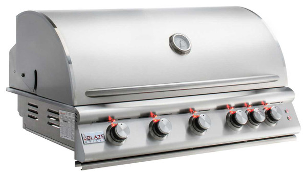 Blaze Outdoor Products Blaze 40 Inch Lighted 5-Burner Gas Grill With Rear Burner 5LTE DIY BBQ LLC