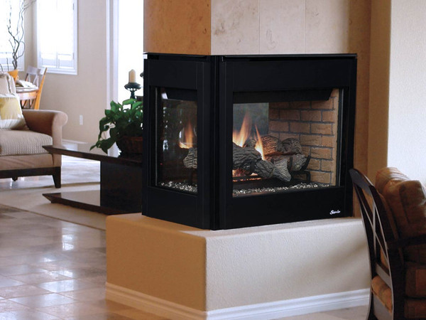 Superior DRT40PFDEN 40-Inch Peninsula Direct Vent Gas Fireplace