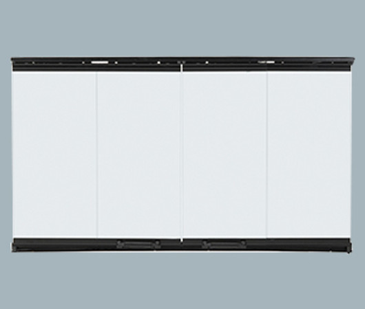 Majestic Bi-Fold Glass Doors with Black Trim for BE42 - DM1042