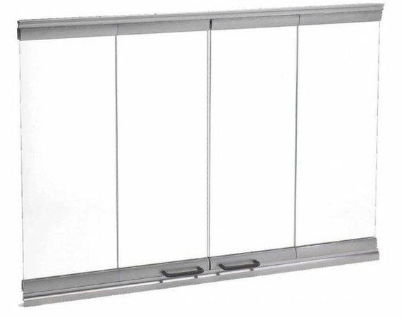 Majestic DM1742S Bi-Fold Glass Doors Stainless Steel Trim