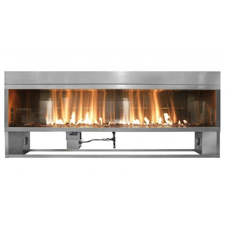 Firegear Kalea Bay 72-inch Linear Outdoor Fireplace with LED Lights