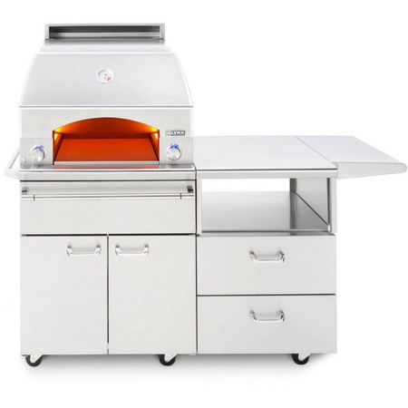 Lynx Napoli Outdoor Oven and 54 Inch Mobile Kitchen Cart