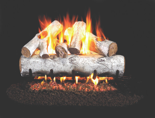 Real Fyre Standard White Birch Vented Gas Logs (W-24) - 24 Inch