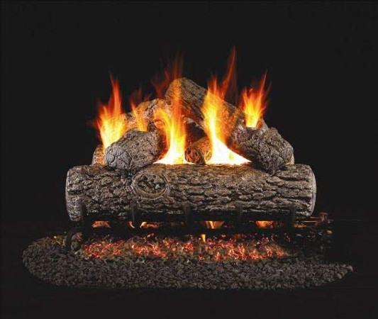 Real Fyre Golden Oak Vented Gas Logs (R-20), 20-Inch