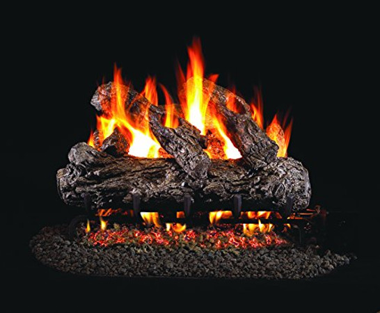 Real Fyre Rustic Oak Vented Gas Logs (HR-18), 18-Inch