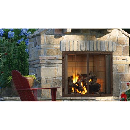 Majestic Castlewood 42-inch Outdoor Wood Burning Fireplace