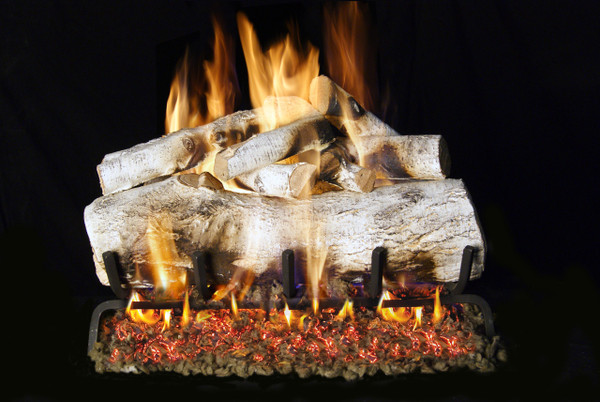Real Fyre Mountain Birch Vented Gas Logs (MBW-36), 36-inch