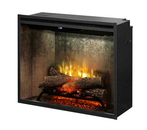 Dimplex Revillusion 30" Built-in Firebox Electric Fireplace, Weathered Concrete