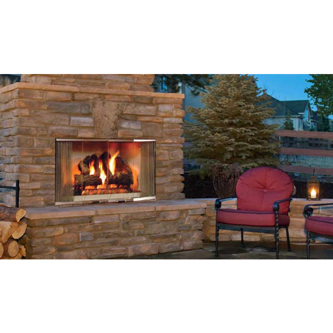 Majestic Montana - 42 Inch Radiant Outdoor Wood Burning Fireplace