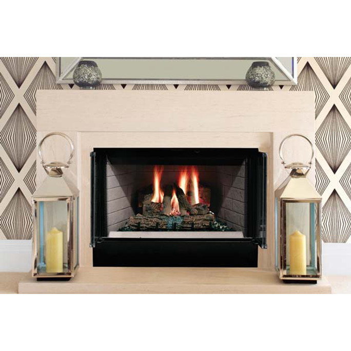 Majestic Sovereign 36-Inch Heat Circulating Wood Burning Fireplace