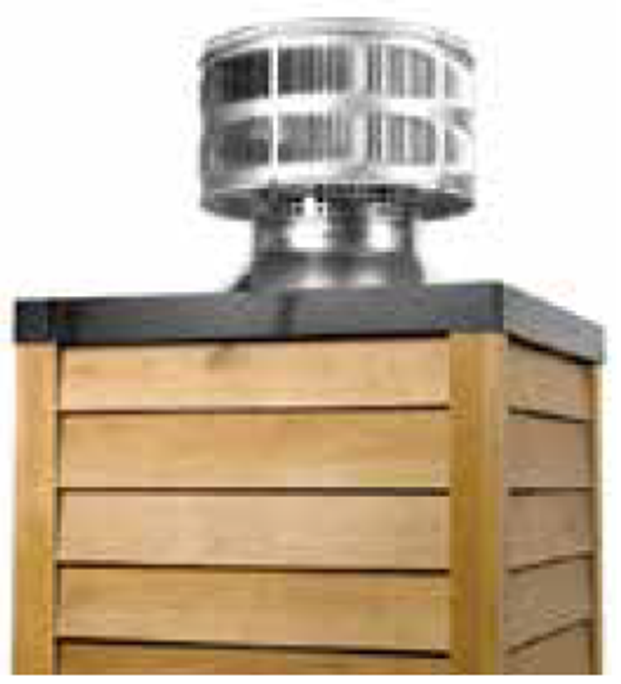 Majestic TR444 Round Termination Cap With Storm Collar - SL400