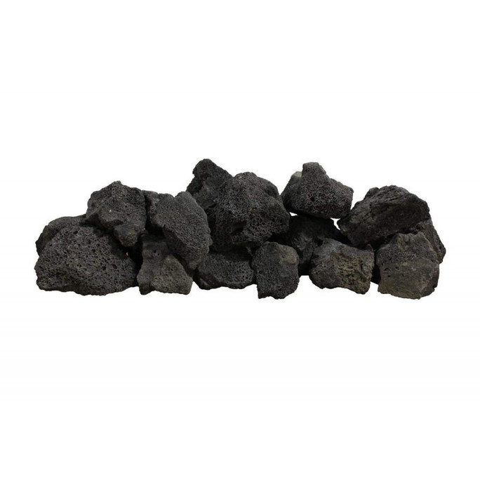 Firegear Black Lava Boulders, 30 pounds