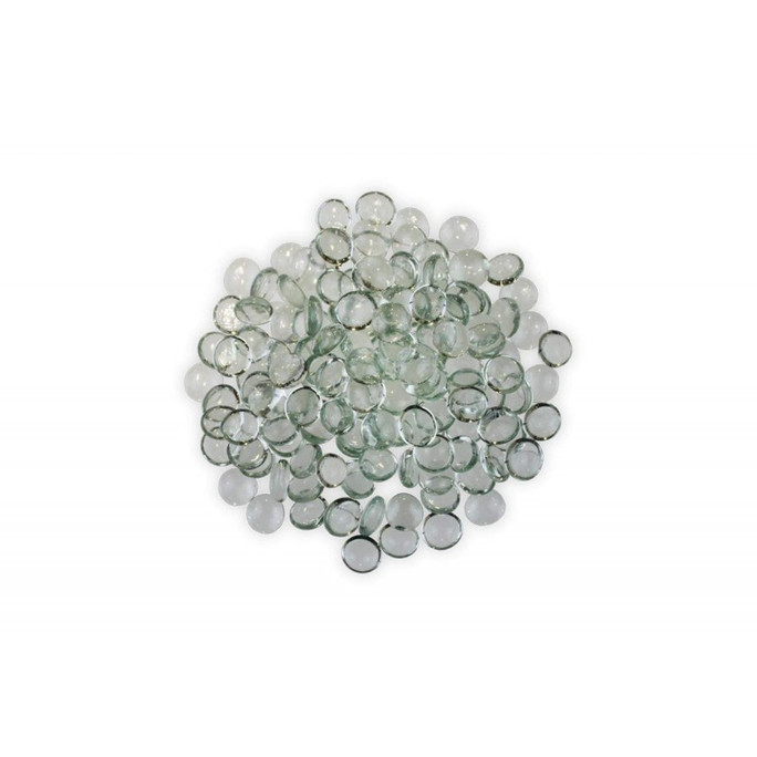 Firegear Pound Fire Glass Beads, 16 to 18mm, Clear