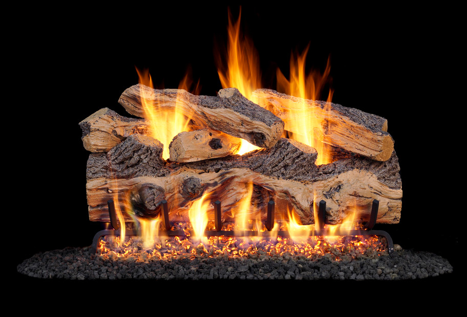 Real fyre Gnarled Split Oak Vented Log Set (GO-24), 24-Inch